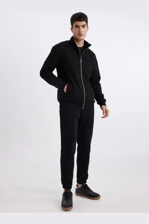 DeFacto Standard Fit Waist Tie Elastic Leg Pocket Basic Plain Jogger Sweatpants
