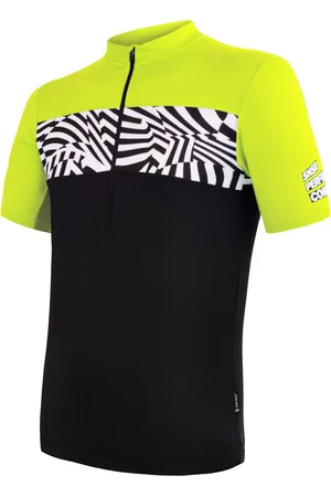 Sensor Pánský dres Cyklo Miles Black/Neon Yellow