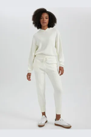 DeFacto Jogger Knitted Pants Pocket Basic Straight Waist Elastic Laced