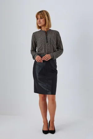 MOODO Dámská sukně Faux leather