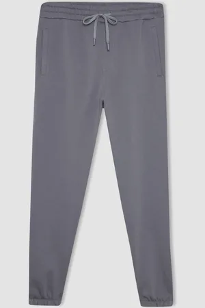 DeFacto Standard Fit Waist Tie Elastic Leg Pocket Basic Plain Jogger Sweatpants A6468ax24sp