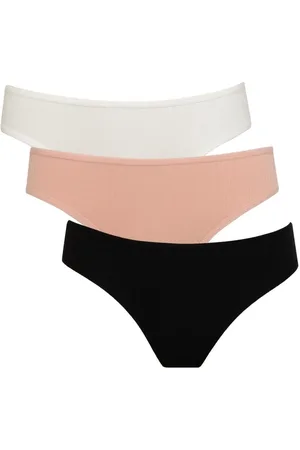 DeFacto Fall In Love Ribana 3-Pack Basic Brazilian Slip Panties