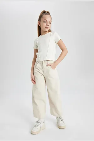 DeFacto Girl Slouchy Fit Wide Leg Jean Pants
