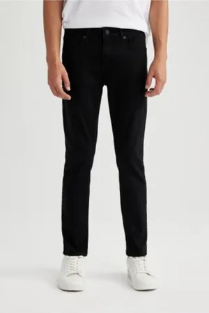 DeFacto Carlo Skinny Fit Extra Slim Fit Normal Waist Extra Narrow Leg Jean Trousers