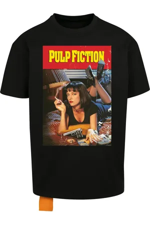 Merchcode Pánské tričko Pulp Fiction Poster Oversize černé