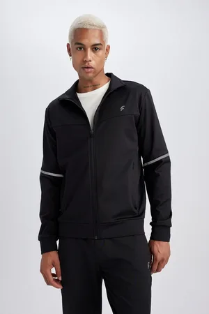 DeFacto Fit Slim Fit Slim Cut Scuba Diver Fabric Zippered Sweatshirt