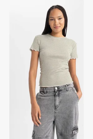 DeFacto Slim Fit Crew Neck Short Sleeve T-Shirt