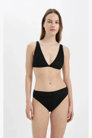 DeFacto Fall In Love Regular Fit Ribbed Basic Bikini Top