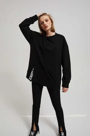 MOODO Oversize mikina s nápisem