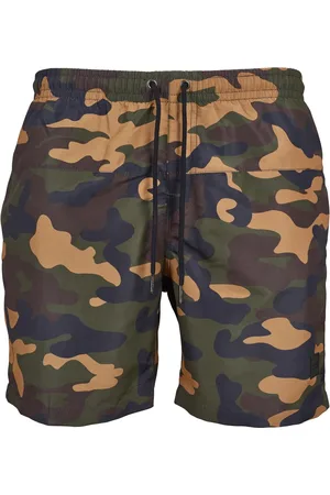 Urban classics Pánské plavky Camo lesní maskáčové