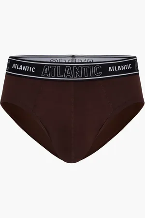 ATLANTIC Pánské slipy Magic Pocket - hnědé