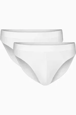 ATLANTIC Pánské bambusové slipy Sport 2Pack - bílé