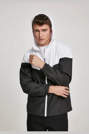 Urban classics 2-Tone Tech Windrunner wht/blk