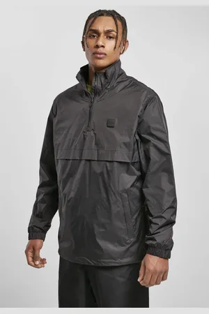 Urban classics Stand Up Collar Pull Over Jacket černá