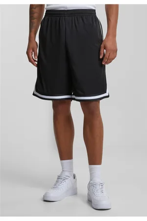 Urban classics Stripes Mesh Shorts blkblkwht