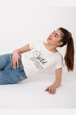 Mayflies Béžové dámské tričko Cabrera s krátkým rukávem