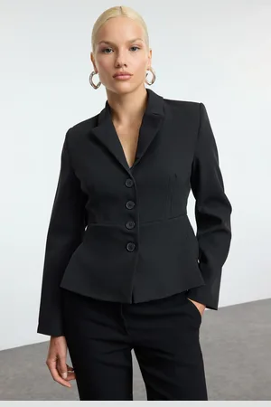 Trendyol Black Fitted Blazer Jacket