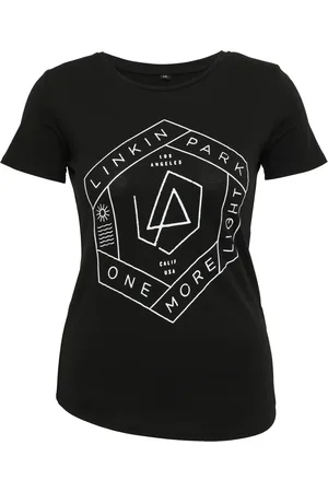 Merchcode Dámské tričko Linkin Park OML Fit blk/olivové