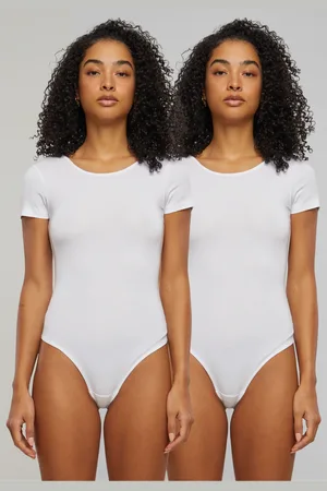 Urban classics Dámské body Organic Stretch Jersey - 2-Pack bílé+bílé
