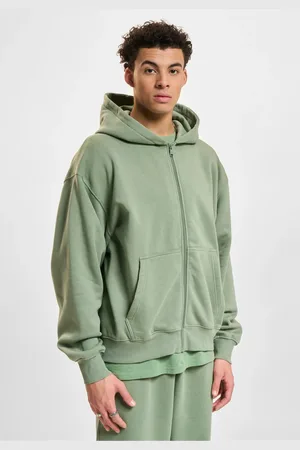 DEF Pánská mikina Zip Hoody zelená