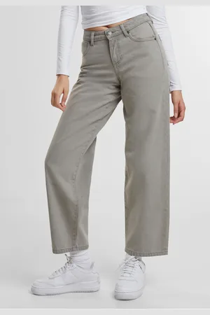 Urban classics Dámské džíny s vyšším pasem 90´s šedé