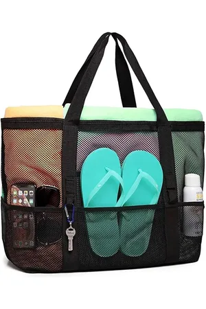Dewberry 21301 Beach bag Picnic bag Multi-Pocket-BLACK