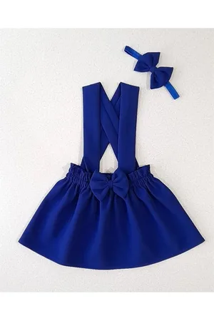 Dewberry N2436 Girls Crepe Dress Bandana-SAKS