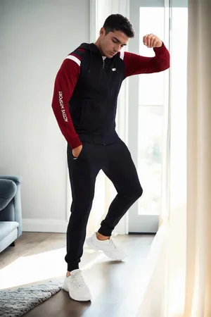 Dewberry 82501 Mens Tracksuit Set-NAVY