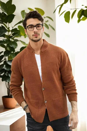 Dewberry 87095 Mens Knitwear Cardigan-TILE