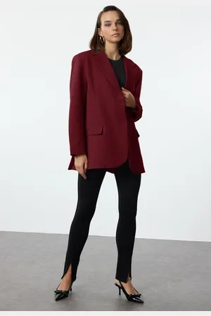 Trendyol Claret Red Extra Oversize Blazer Jacket