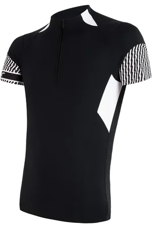 Sensor Pánský dres Cyklo Race Black/White