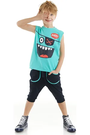 Denokids Ahoy Boys T-shirt Capri Shorts Set