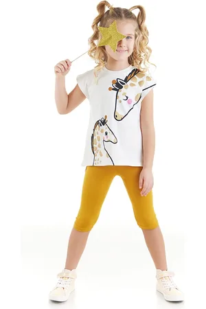 Denokids Giraffe Girls Tunic Tights Set