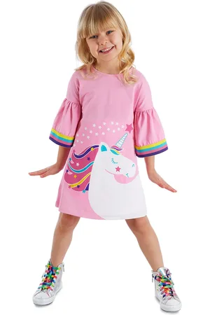 Denokids Dívčí šaty CFF-21Y2-005/Pink