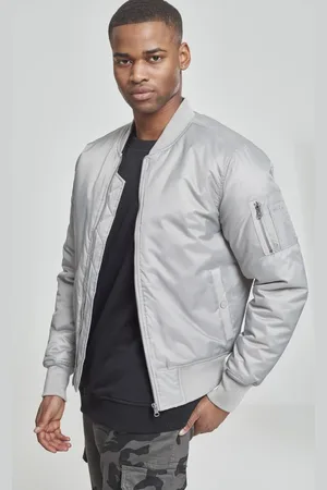 Urban classics Bunda Basic Bomber v.Šedá