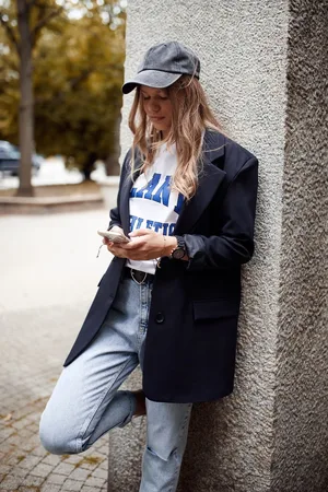 Fasardi Elegantní oversize dámská bunda