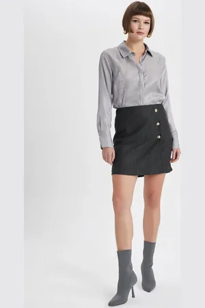 DeFacto A-Line Regular Waist Lined Mini Skirt
