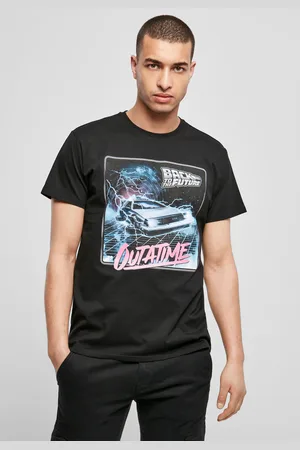 Merchcode Černé tričko Back To The Future Outatime