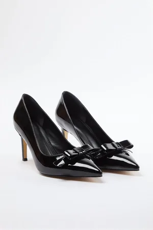 Trendyol Black Bowknot Patent Leather Women