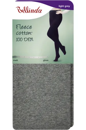 Bellinda FLEECE COTTON 100 DEN - Opaque tights - grey
