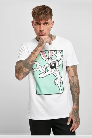 Merchcode Bílé tričko Looney Tunes Bugs Bunny Funny Face