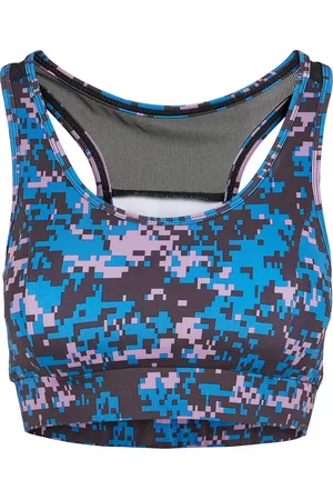 Urban classics Dámská Tech Mesh podprsenka digitální duskviolet camo
