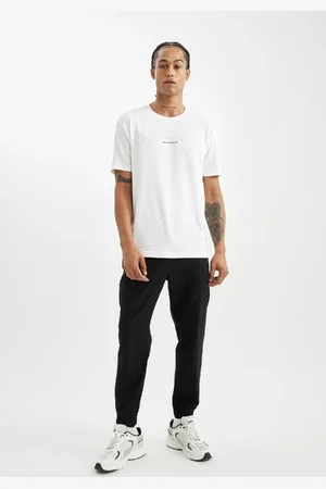 DeFacto Fit Woven Sports Jogger Sweatpants Slim Fit Slim Cut Double Pocket