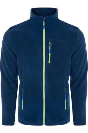 Dewberry 24601 5 Pocket Outdoor Full Zipper Fleece Jacket-INDIGO-2