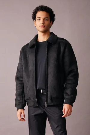 DeFacto Slim Fit Slim Fit Shirt Collar Pocket Faux Für Suede Lined Coat