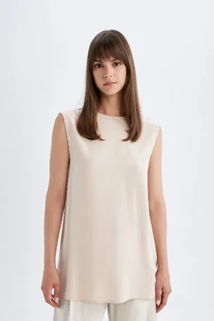 DeFacto Regular Fit Crew Neck Basic Undershirt Tunic