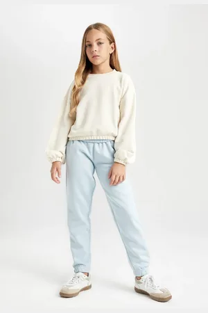 DeFacto Girls Standard Fit Elastic Waist Leg Jogger Sweatpants