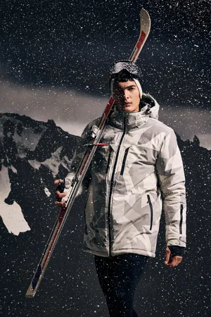 DeFacto Fit Water Repellent Puffer Jacket Hooded Ski Suit Waterproof
