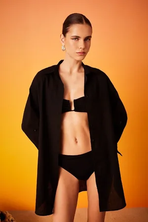 DeFacto Fall in Love Regular Fit Cotton Beach Shirt