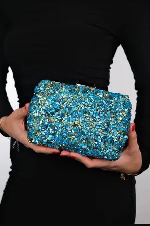 LuviShoes SEOUL Blue Pebble Stone Women